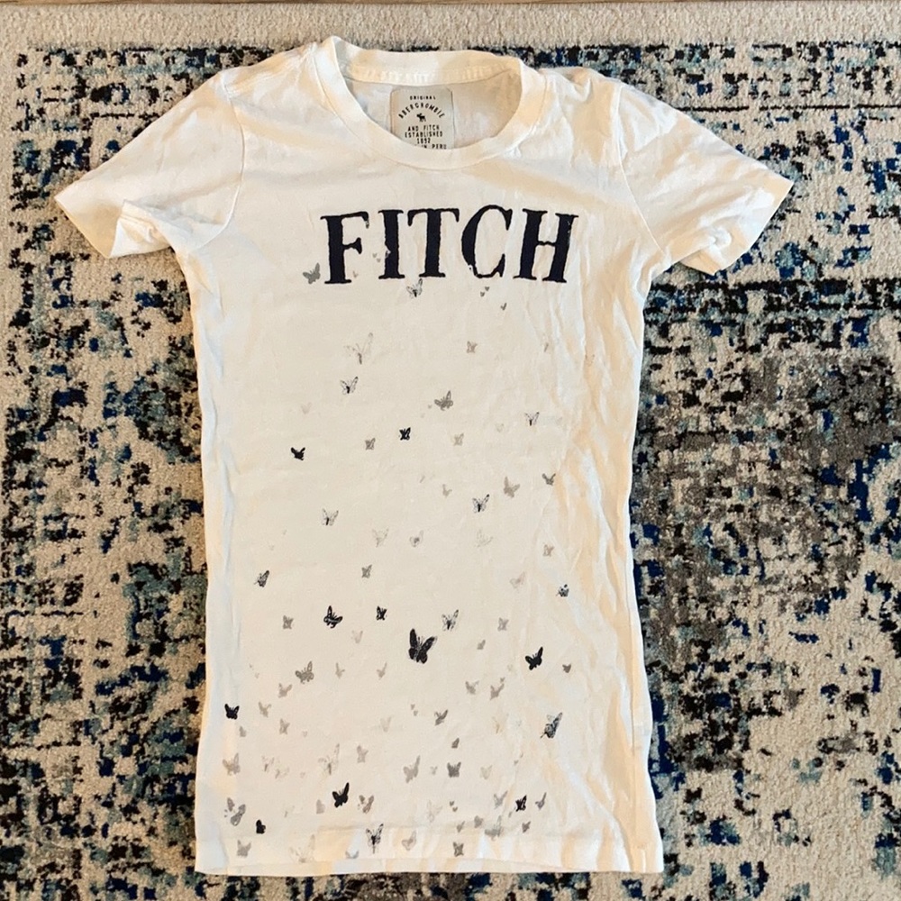 NWOT Abercrombie and Fitch butterfly tee